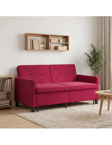Divano letto Rosso Vino Tessuto