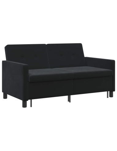 Divano letto Nero Tessuto