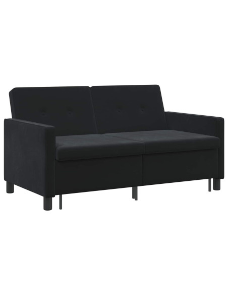 Divano letto Nero Tessuto