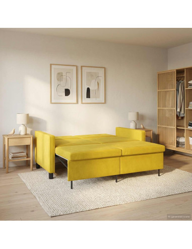 Divano letto Giallo Tessuto