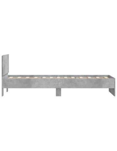Struttura letto con testata Grigio Cemento 80 x 200 cm