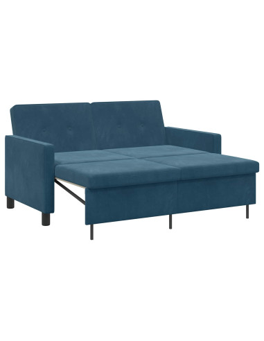 Divano letto Blu Tessuto