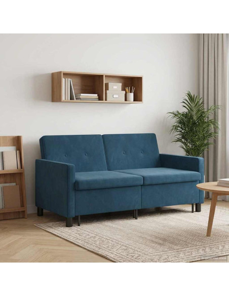 Divano letto Blu Tessuto