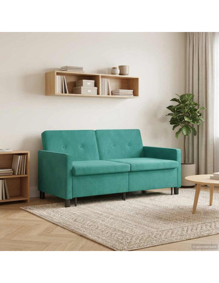 Divano letto Turchese Tessuto