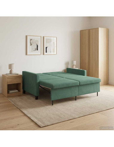 Divano letto Verde Mare Tessuto