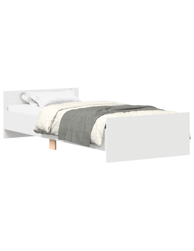 Struttura letto con testata Bianco 80 x 200 cm