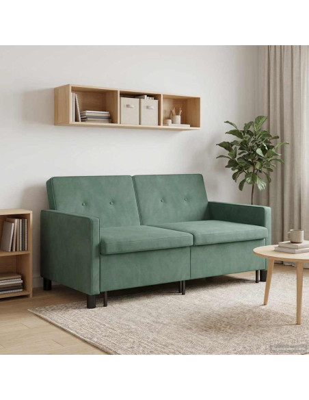 Divano letto Verde Mare Tessuto