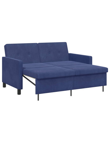 Divano letto Blu Polizia Tessuto