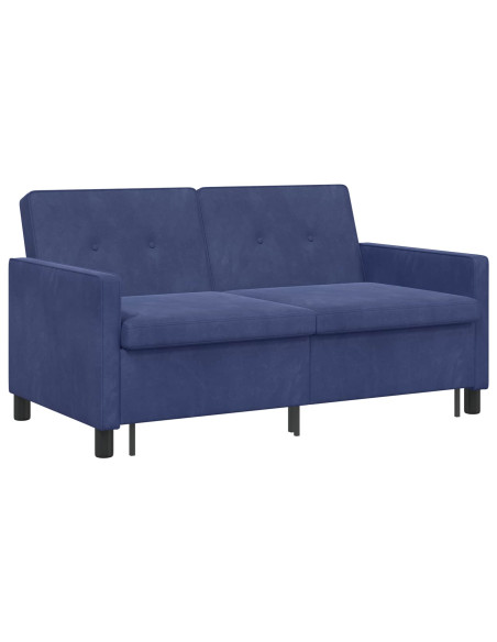 Divano letto Blu Polizia Tessuto