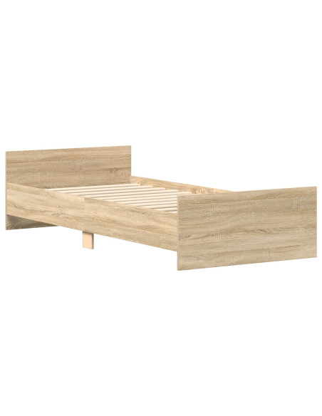 Struttura letto con testata Rovere Sonoma 80 x 200 cm