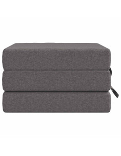 Divano Letto Pieghevole 75 x 63 x 45 cm Grigio Chiaro 2
