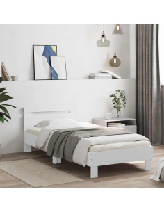 Struttura letto con testata Bianco 80 x 200 cm