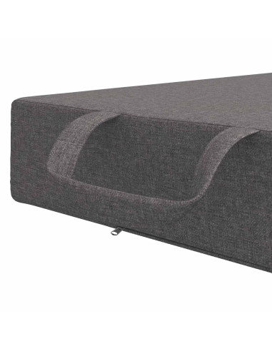 Divano Letto Pieghevole 75 x 63 x 45 cm Grigio Chiaro