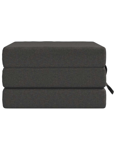 Divano Letto Pieghevole 75 x 63 x 45 cm Grigio Scuro