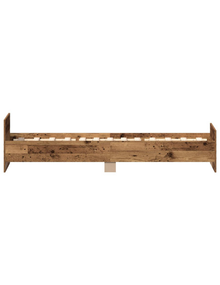 Struttura letto con testata Legno antico 80 x 200 cm