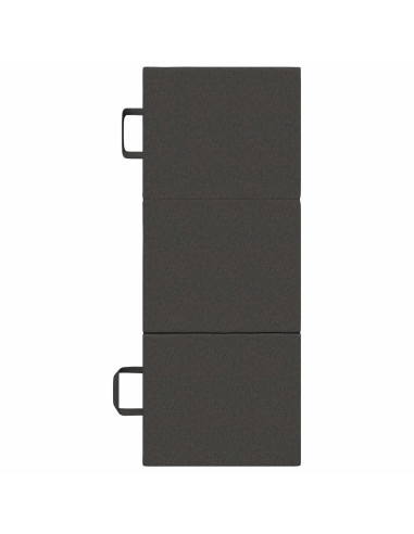 Divano Letto Pieghevole 75 x 63 x 45 cm Grigio Scuro
