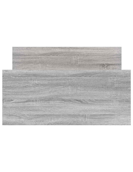 Struttura letto con testata Sonoma grigio 80 x 200 cm