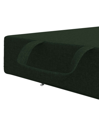 Divano Letto Pieghevole 75 x 63 x 45 cm Verde Scuro