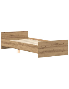 Struttura letto con testata Rovere Artigianale 80 x 200 cm 2