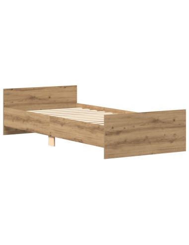 Struttura letto con testata Rovere Artigianale 80 x 200 cm