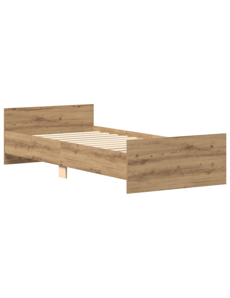 Struttura letto con testata Rovere Artigianale 80 x 200 cm