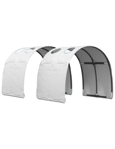 Letto con Tunnel 4 pcs Bianco Legno ingegnerizzato