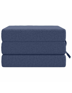 Divano Letto Pieghevole 75 x 63 x 45 cm Blu 2