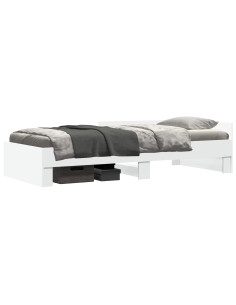Struttura letto con testata Bianco 80 x 200 cm 2