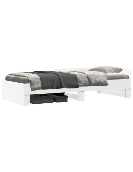 Struttura letto con testata Bianco 80 x 200 cm