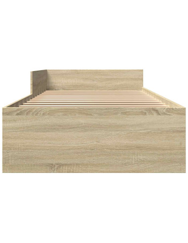 Struttura letto con testata Rovere Sonoma 80 x 200 cm