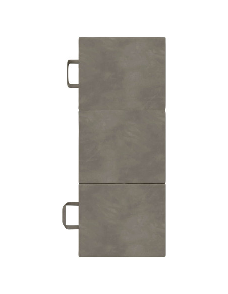Divano Letto Pieghevole 75 x 63 x 45 cm Grigio Chiaro