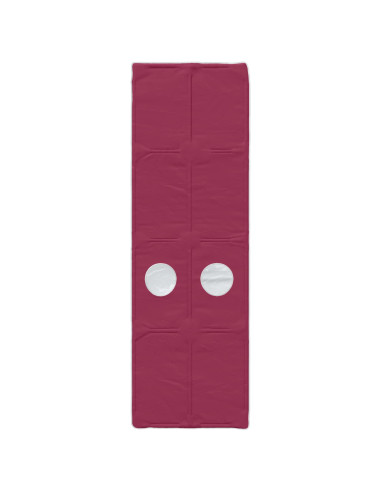 Letto con Tunnel 4 pcs Bianco e Rosso Legno ingegnerizzato