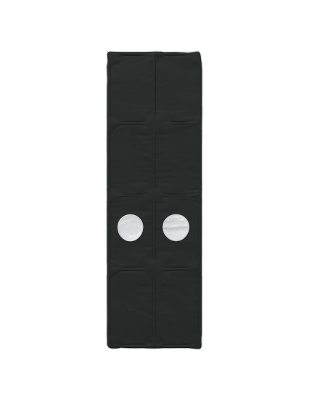 Letto con Tunnel 4 pcs Bianco e Nero Legno ingegnerizzato