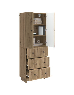 Set di armadi 2 pcs 66 x 34,5 x 90 cm Legno ingegnerizzato 2