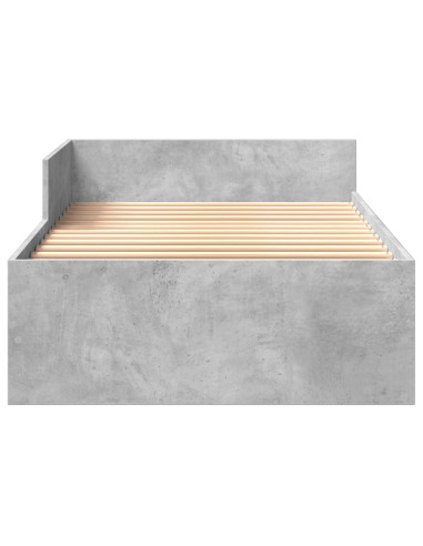 Struttura letto con testata Grigio Cemento 80 x 200 cm
