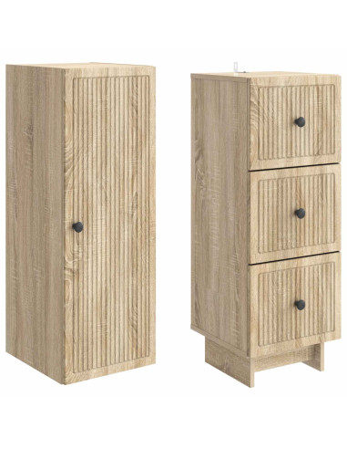 Set di armadi 2 pcs 33 x 34,5 x 90 cm Legno ingegnerizzato