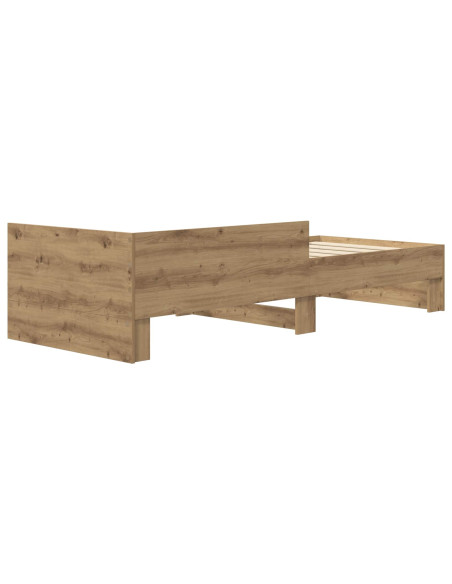 Struttura letto con testata Rovere Artigianale 80 x 200 cm