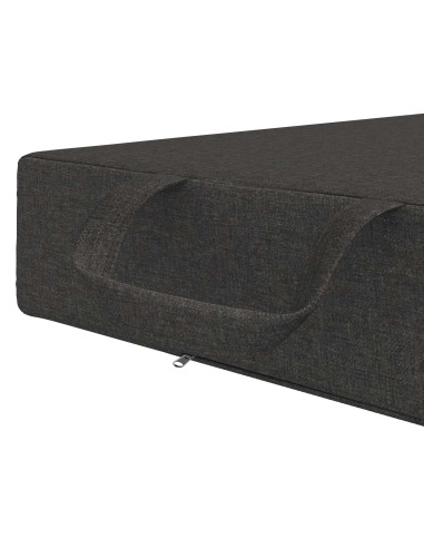 Divano Letto Pieghevole 90 x 63 x 45 cm Grigio Scuro