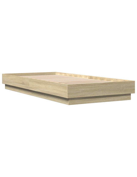 Struttura letto a pavimento Rovere Sonoma 80 x 200 cm