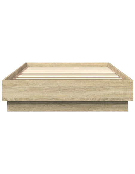 Struttura letto a pavimento Rovere Sonoma 80 x 200 cm
