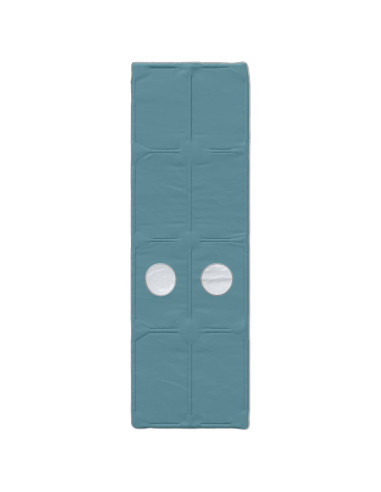 Letto con Tunnel 4 pcs Rovere Artigianale e Blu Chiaro