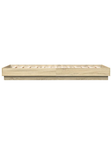Struttura letto a pavimento Rovere Sonoma 80 x 200 cm