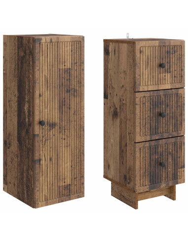 Set di armadi 2 pcs Legno antico 33 x 34,5 x 90 cm