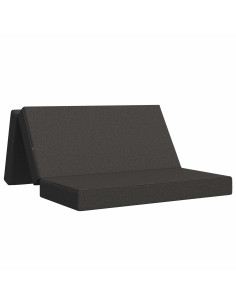 Divano Letto Pieghevole 160 x 67 x 45 cm Grigio Scuro