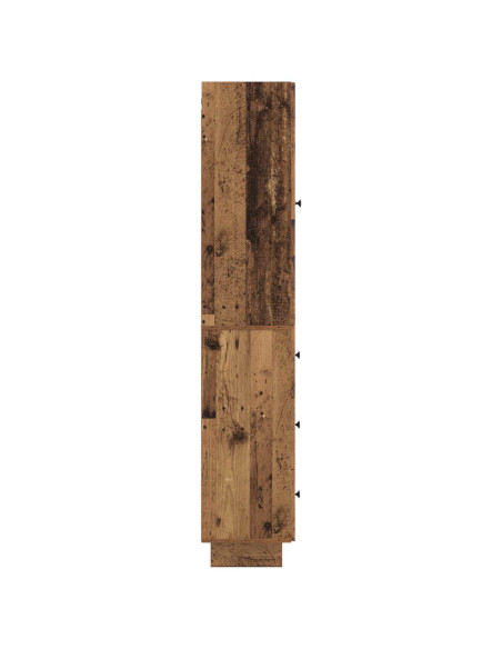 Set di armadi 2 pcs Legno antico 33 x 34,5 x 90 cm
