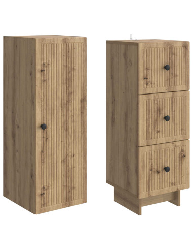 Set di armadi 2 pcs 33 x 34,5 x 90 cm Legno ingegnerizzato
