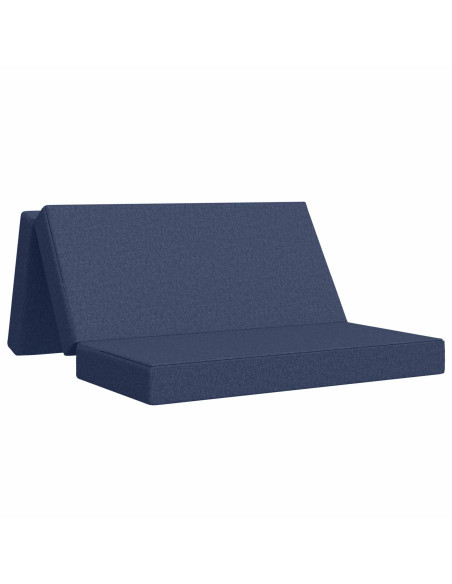 Divano Letto Pieghevole 160 x 67 x 45 cm Blu
