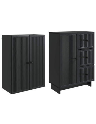 Set di armadi 2 pcs 66 x 34,5 x 90 cm Legno ingegnerizzato