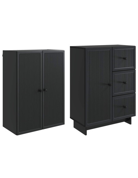 Set di armadi 2 pcs 66 x 34,5 x 90 cm Legno ingegnerizzato