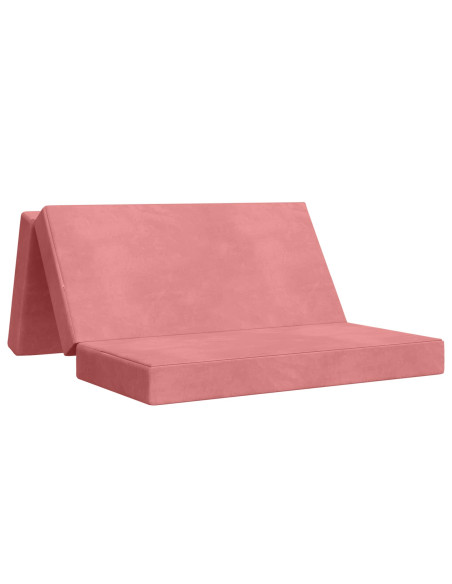 Divano Letto Pieghevole 160 x 67 x 45 cm Rosa